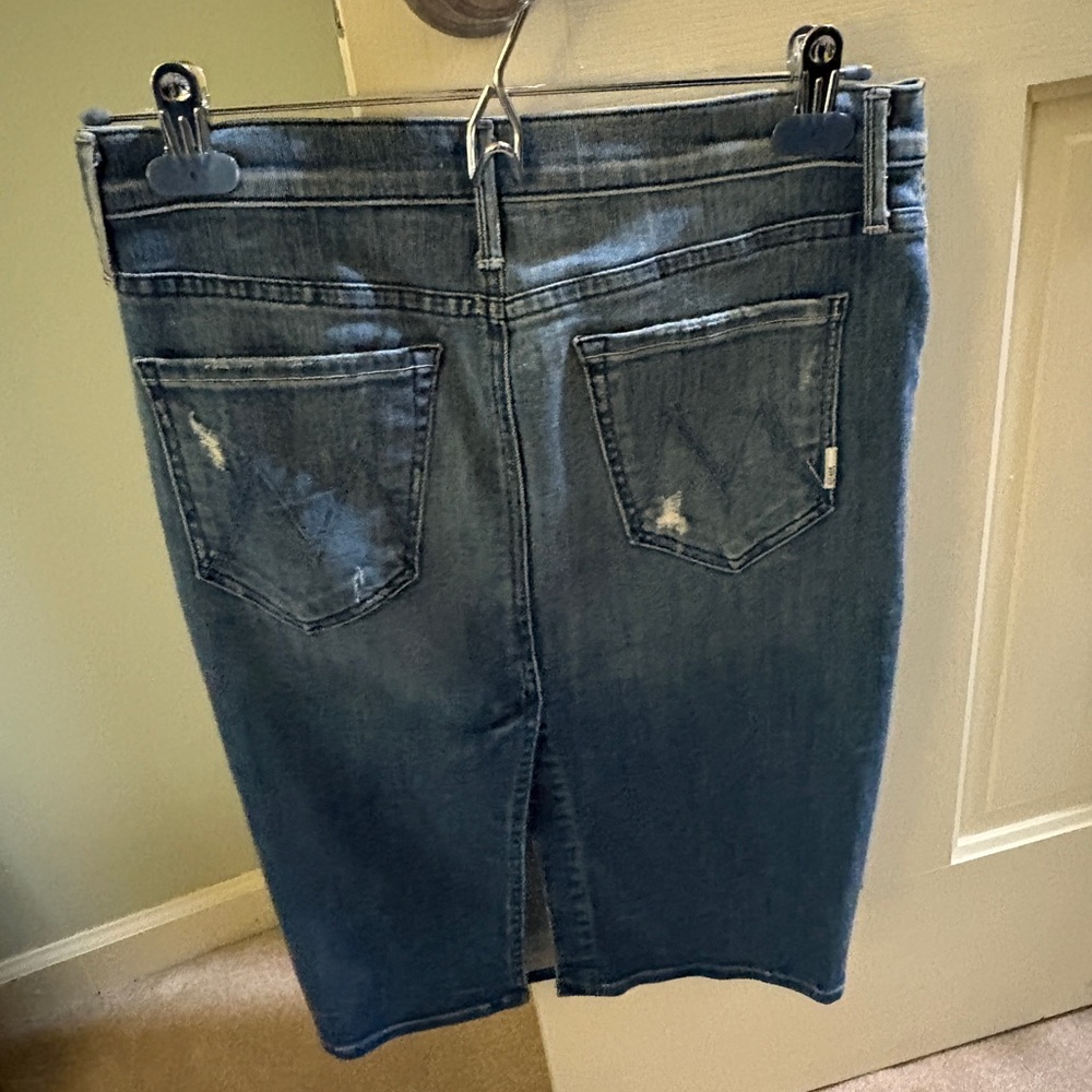 Mother Blue Denim Skirt